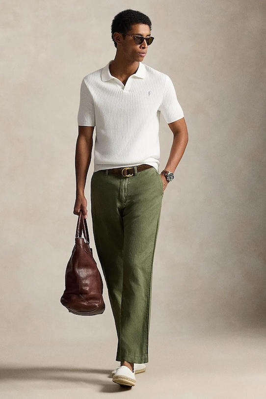 Odzież Polo Ralph Lauren sweter bawełniany 710P07774 beżowy