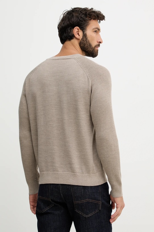 Odzież Armani Exchange sweter z dodatkiem wełny XM002825.AF10348 beżowy
