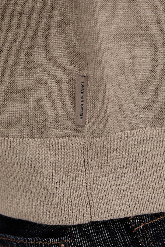 Armani Exchange sweter z dodatkiem wełny XM002825.AF10348 beżowy