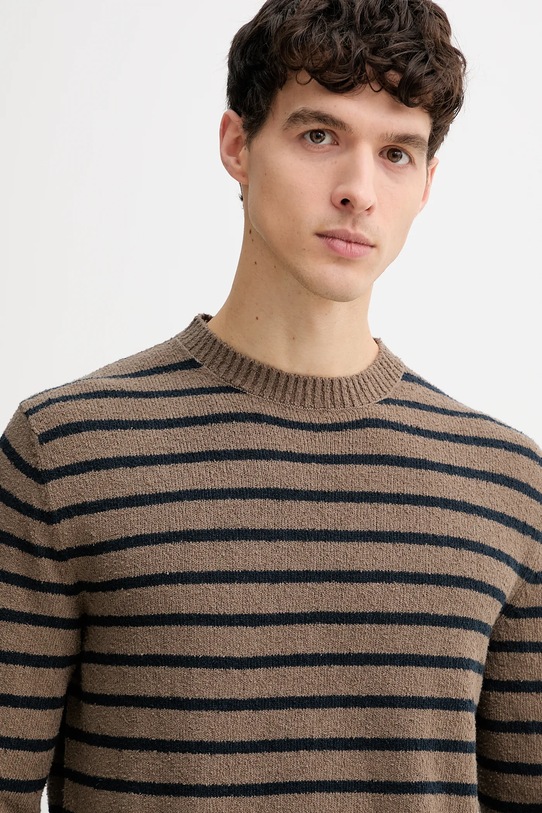 Marc O'Polo sweter brązowy 620500860158