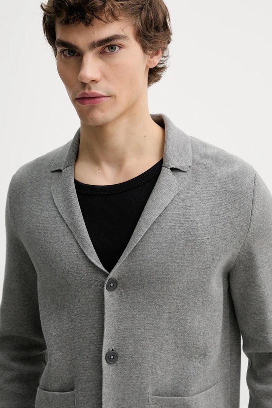 Marc O'Polo kardigan bawełniany szary 620501661004