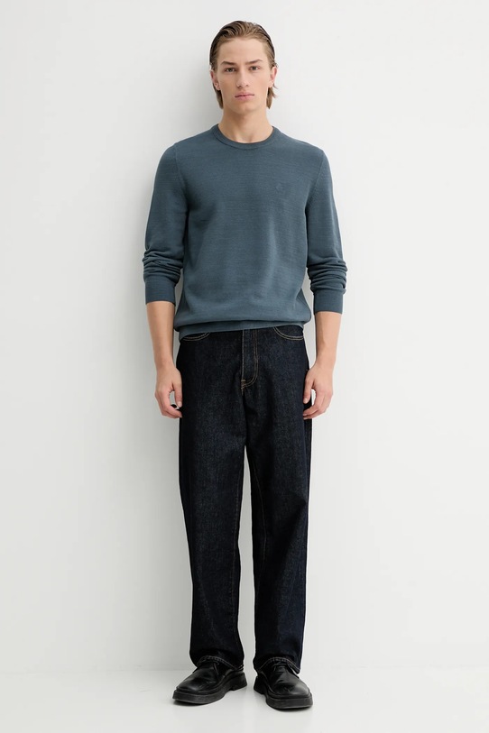 Marc O'Polo sweter bawełniany 620502360074 niebieski SS26