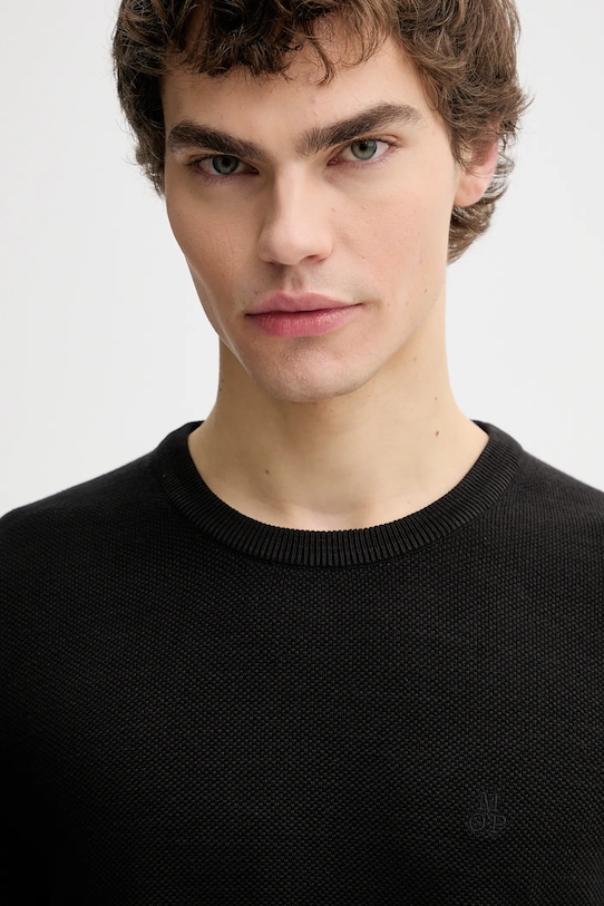 Marc O'Polo sweter bawełniany czarny 620502360074