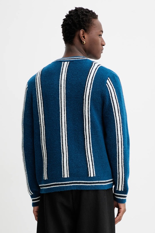 Odzież Marc O'Polo kardigan z dodatkiem wełny 5000008243 granatowy