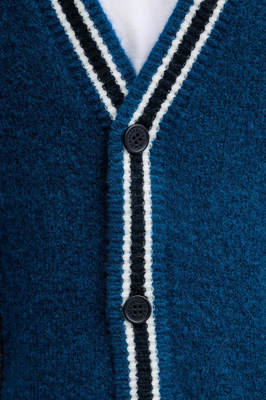 Marc O'Polo kardigan z dodatkiem wełny 5000008243 granatowy