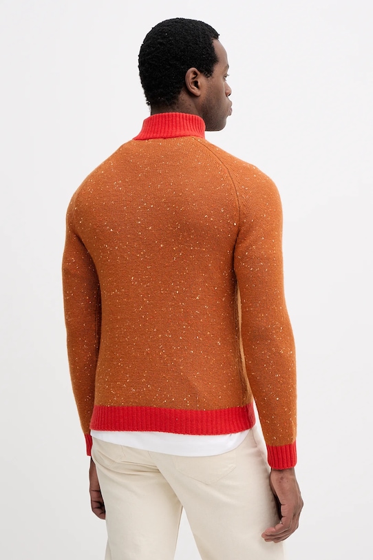 Odzież United Colors of Benetton sweter z dodatkiem wełny x Stranger Things 1WPNK2020 pomarańczowy