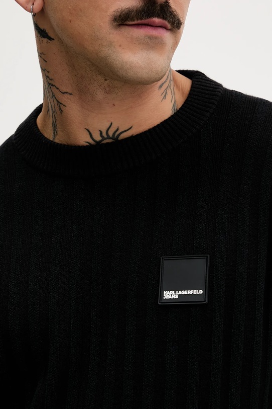 Karl Lagerfeld Jeans sweter B1M18022 czarny