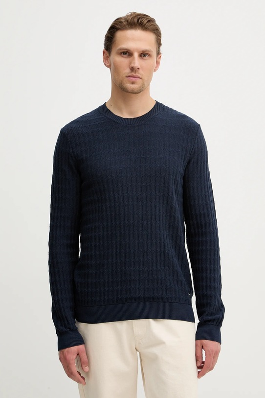 Joop! sweter bawełniany bawełna granatowy 30100011