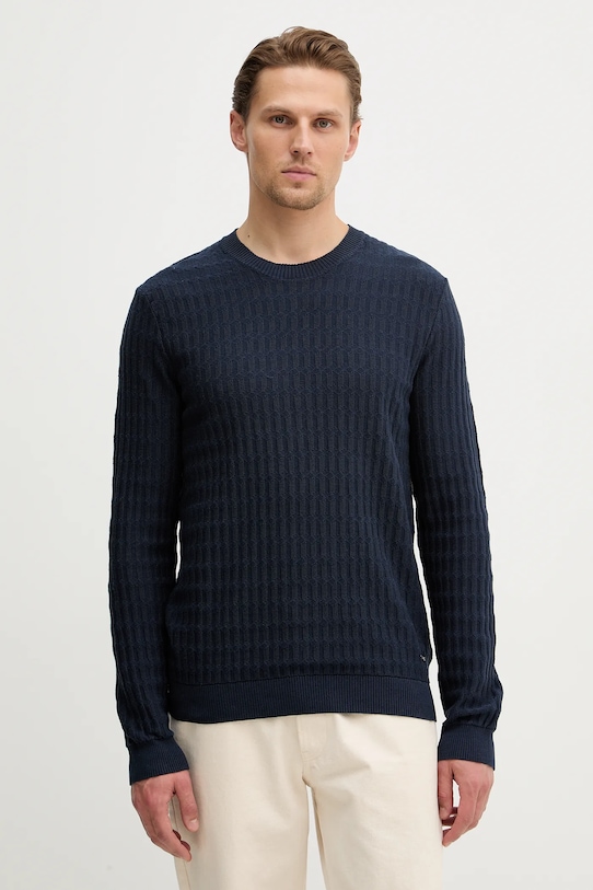 Joop! sweter bawełniany bawełna granatowy 30100011