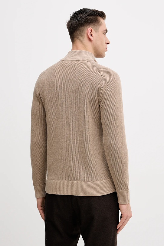 Odzież Hackett London kardigan z dodatkiem wełny HM7000110 brązowy