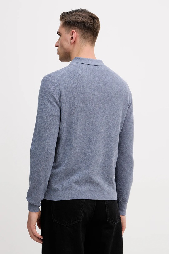 Odzież Hackett London sweter z dodatkiem wełny HM7000112 niebieski