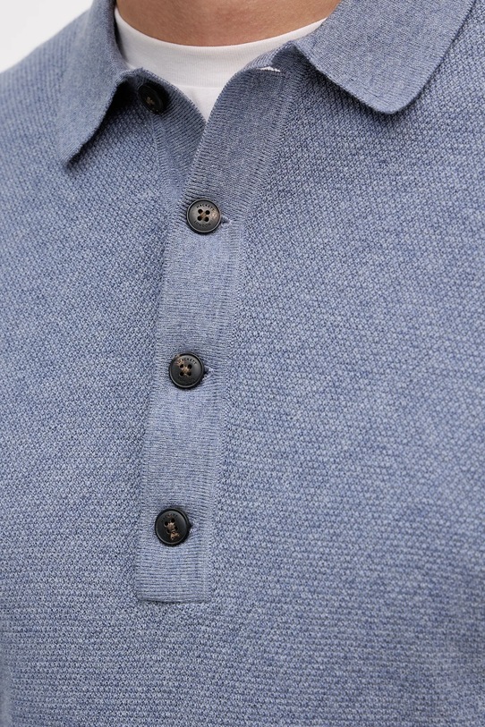 Hackett London sweter z dodatkiem wełny HM7000112 niebieski