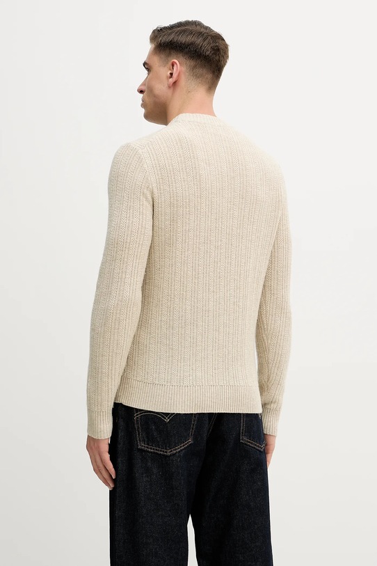 Odzież Hackett London sweter wełniany HM7000125 beżowy