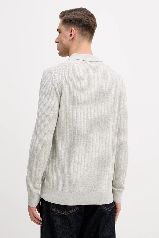 Odzież Barbour sweter z dodatkiem wełny Smeaton MKN1704 szary