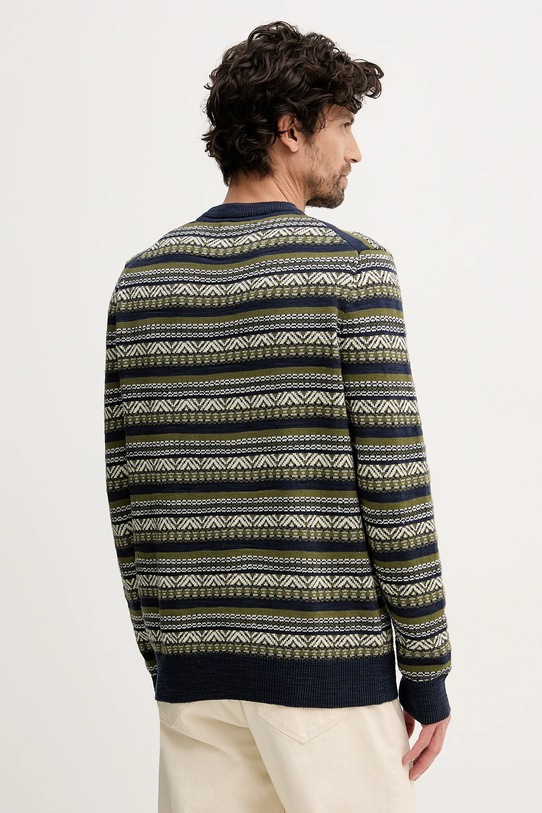 Odzież Barbour sweter bawełniany MKN1705 granatowy