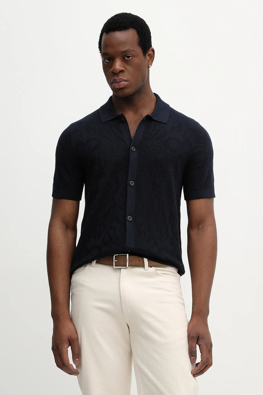 Joop! koszula bawełniana bawełna granatowy 30100054