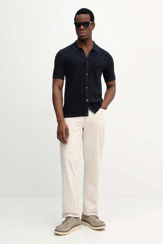 Joop! koszula bawełniana 30100054 granatowy SS26