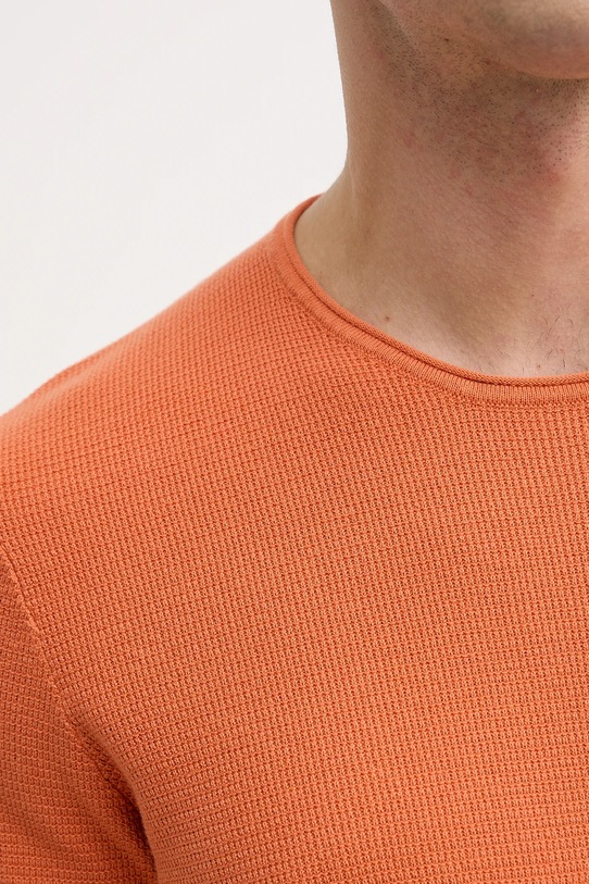 Joop! sweter bawełniany 30100056 pomarańczowy