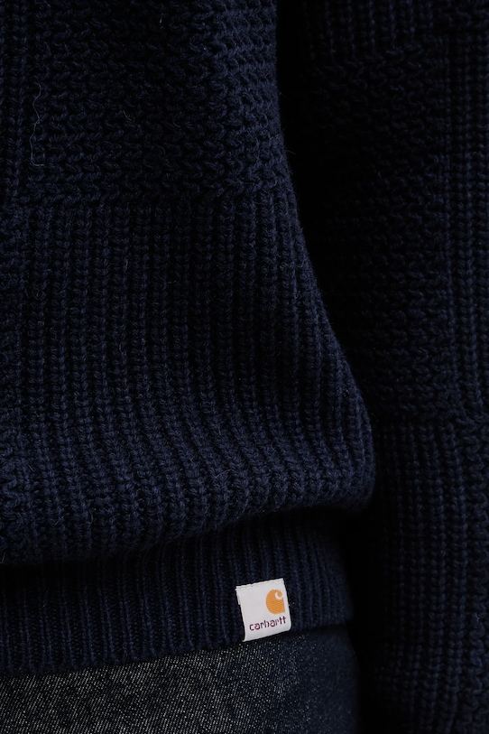 Carhartt WIP maglione con lana Bishop Sweater blu navy I035591.1CXX