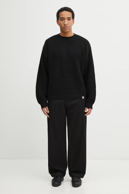 Carhartt WIP sweter z dodatkiem wełny Bishop Sweater czarny I035591.89XX
