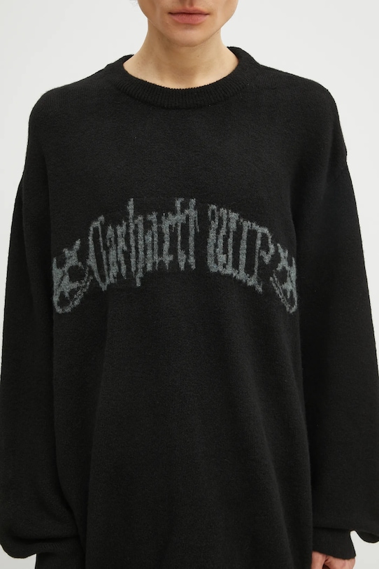 Светр з домішкою вовни Carhartt WIP Commuting Sweater чорний I036057.89XX