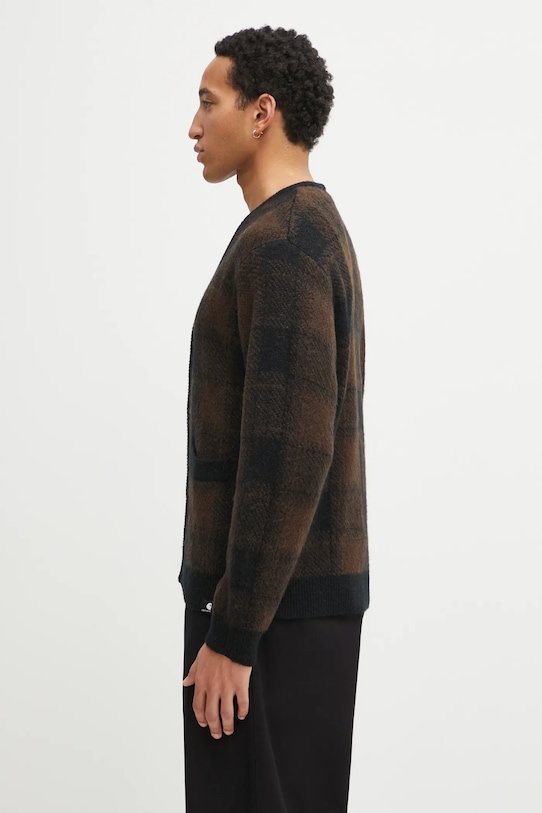 Carhartt WIP kardigan z dodatkiem wełny Everson Cardigan I035978.3PHXX czarny SS26