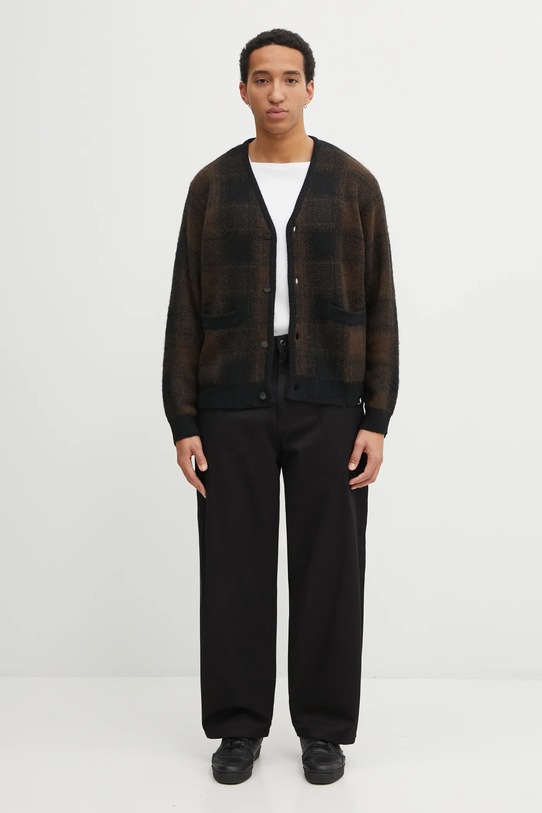 Carhartt WIP kardigan z dodatkiem wełny Everson Cardigan I035978.3PHXX czarny