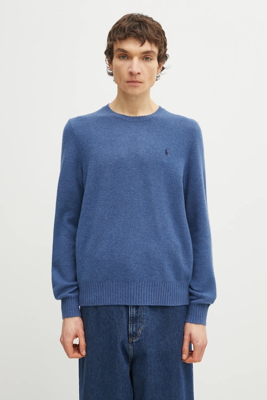 Polo Ralph Lauren woolen jumper 2/15 WOOL/CASH RWS medium thickness blue 710878292501