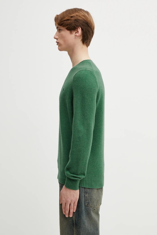 Vlnený sveter Polo Ralph Lauren 2/15 WOOL/CASH RWS 710878292502 zelená SS26