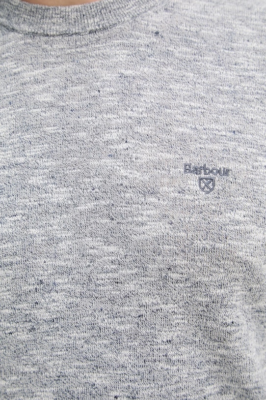 Barbour sweter z domieszką lnu Flaxby MKN1712 granatowy