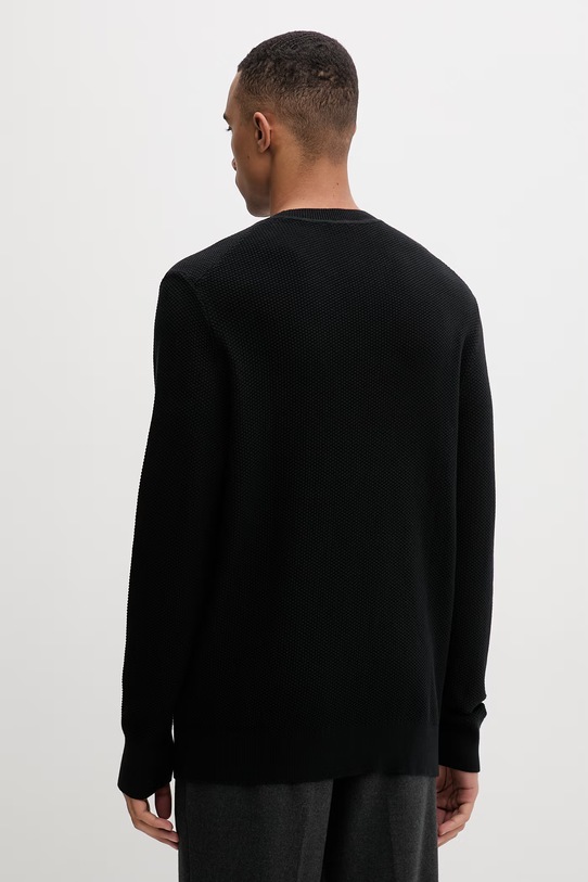 Ρούχα Calvin Klein πουλόβερ ανδρικό βαμβακερό LV04LF304G μαύρο