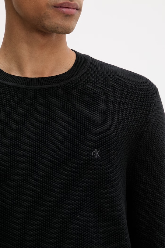 Calvin Klein pulover za muškarce od pamuka LV04LF304G crna