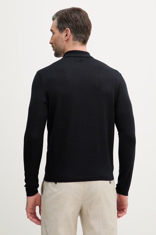 Odzież Emporio Armani sweter wełniany EM004381.AF23421 granatowy