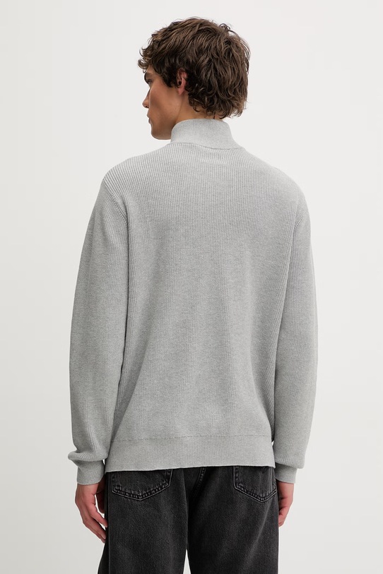 Odzież Levi's sweter bawełniany LIGHTWEIGHT HM QUARTER ZIP 0058U szary
