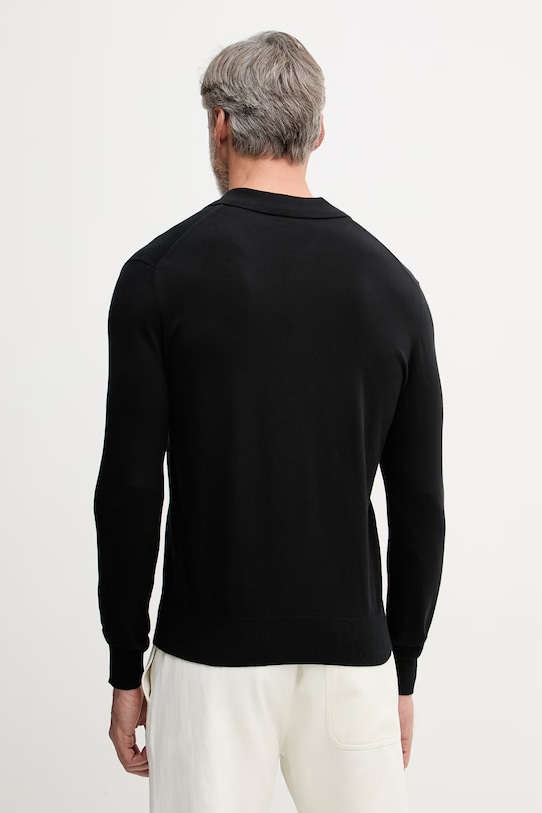 Ρούχα Sisley Πουλόβερ Ανδρικό με βαμβάκι 10F2S300S μαύρο