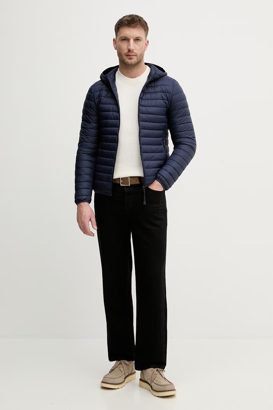 Sisley sweter męski z dodatkiem wełny 13RVS104R beżowy SS26