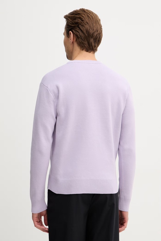 Odzież Sisley sweter bawełniany 1VWXS104Q fioletowy