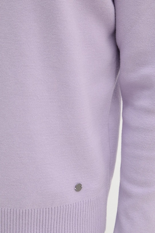 Bombažen pulover Sisley 1VWXS104Q vijolična