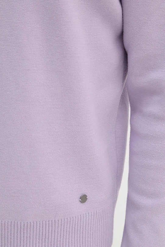 Bombažen pulover Sisley 1VWXS104Q vijolična