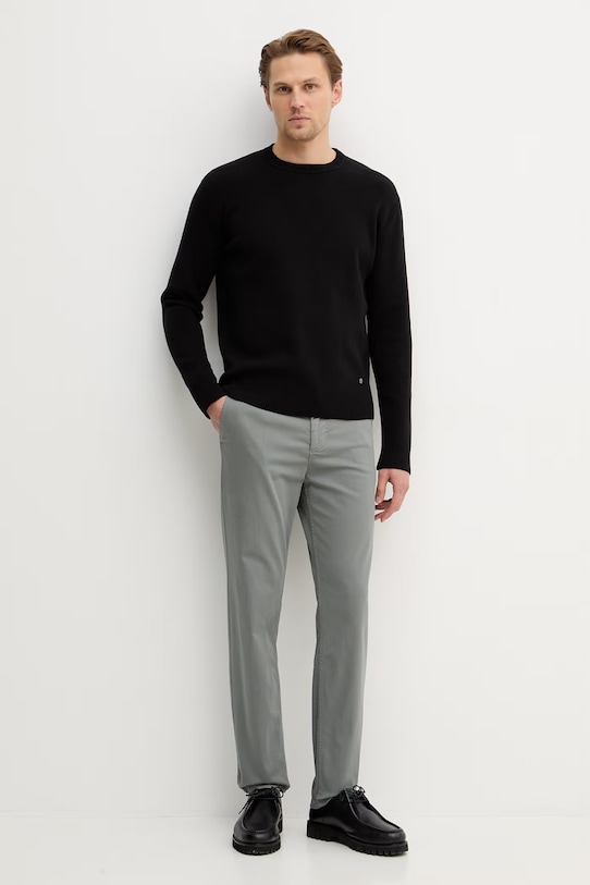 Sisley sweter bawełniany 1VWXS104Q czarny SS26