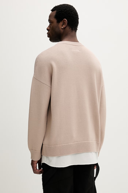 Odzież MM6 Maison Margiela sweter z dodatkiem wełny SH0HL0039.M13206.115 beżowy