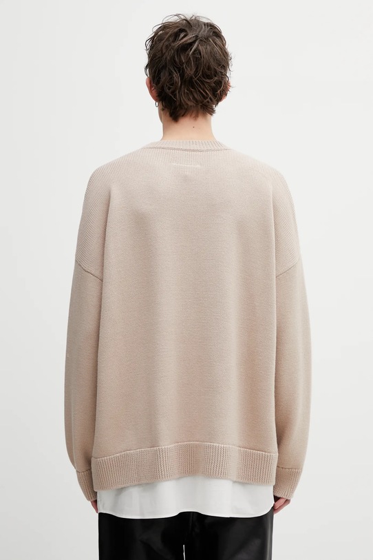 Ρούχα Πουλόβερ με προσθήκη μαλλιού MM6 Maison Margiela SH0HL0039.M13206.115 μπεζ