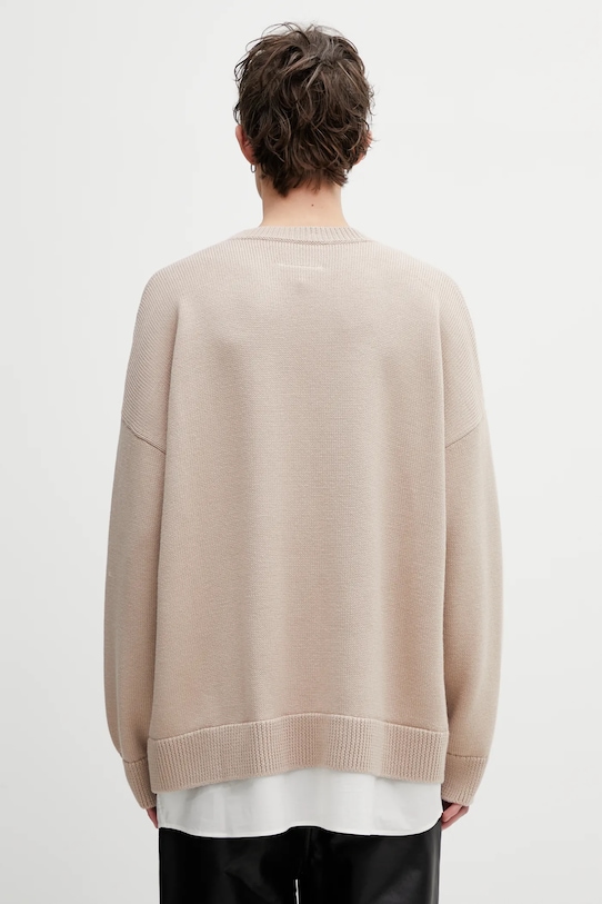 Ρούχα Πουλόβερ με προσθήκη μαλλιού MM6 Maison Margiela SH0HL0039.M13206.115 μπεζ