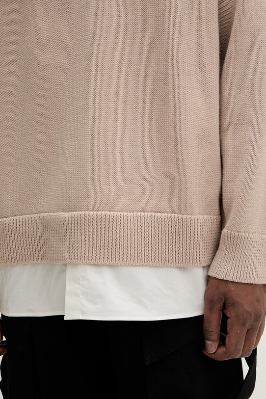 MM6 Maison Margiela sweter z dodatkiem wełny SH0HL0039.M13206.115 beżowy