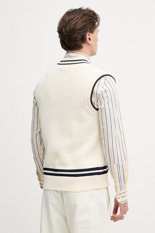 Odzież United Colors of Benetton kamizelka męska 1ZHHK401N beżowy