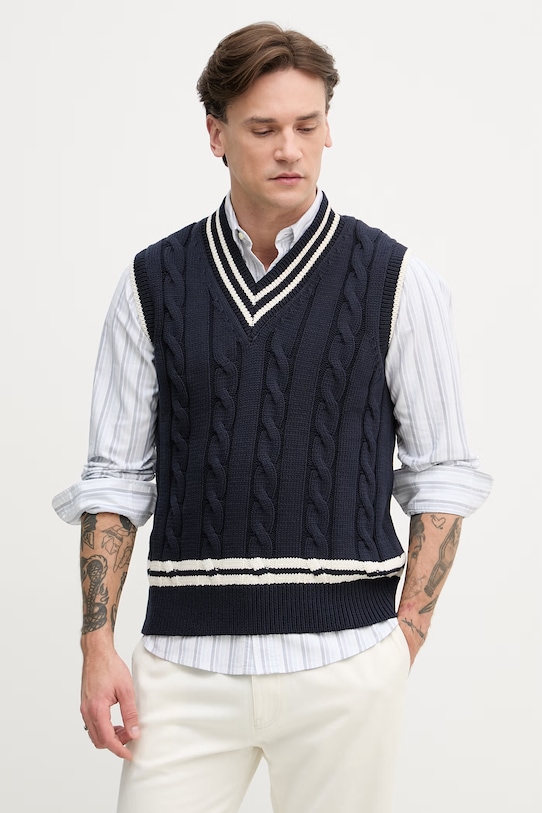 United Colors of Benetton kamizelka męska granatowy 1ZHHK401N