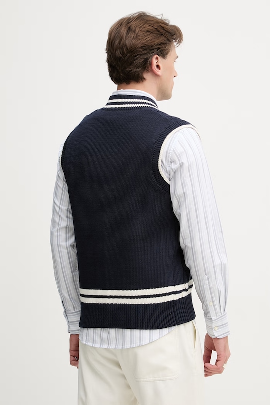 Odzież United Colors of Benetton kamizelka męska 1ZHHK401N granatowy