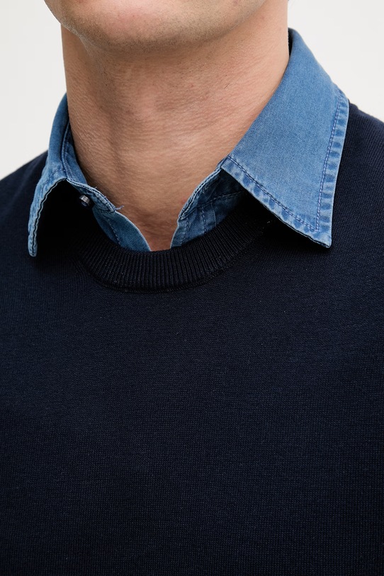 United Colors of Benetton kamizelka męska bawełniana 1098U401R granatowy