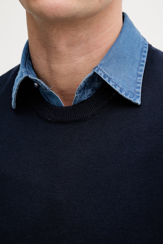 United Colors of Benetton kamizelka męska bawełniana 1098U401R granatowy