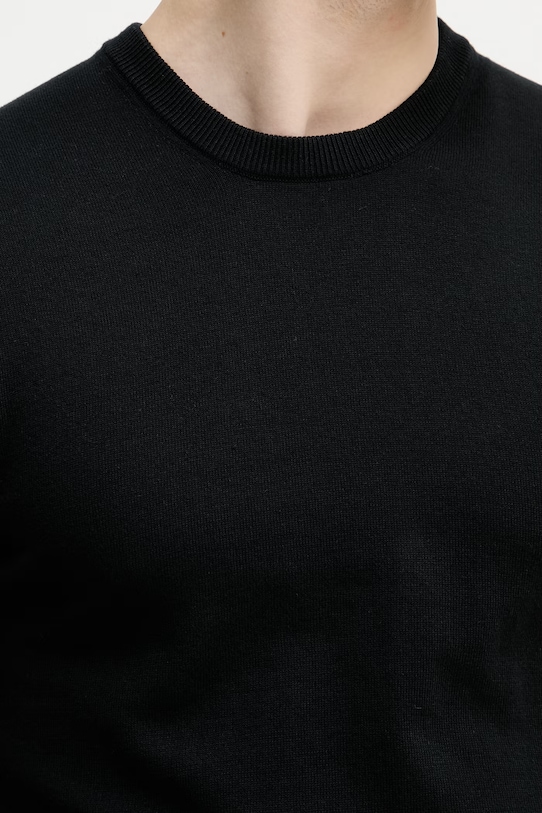 United Colors of Benetton pánska bavlnená vesta 1098U401R čierna